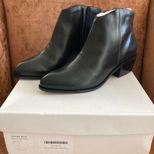 Able Thelma  Black smooth leather Ankle Booties New in box